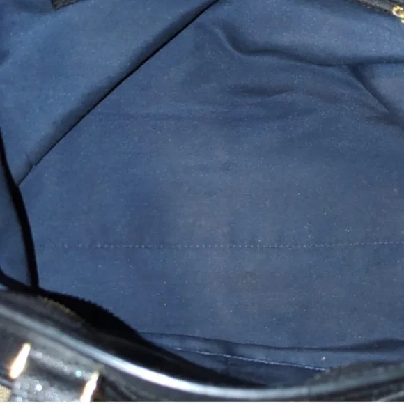 Cole Haan EVA Black Pebbled Leather Women's Tote/Crossbody Bag - Black - Picture 6 of 8